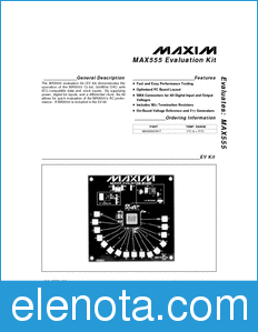 Maxim MAX555EVKIT datasheet
