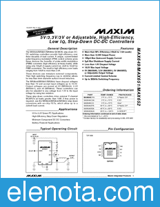 Maxim MAX649 datasheet