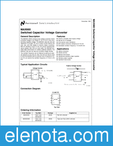National Semiconductor MAX660 datasheet