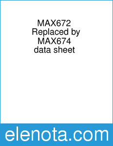 Maxim MAX672 datasheet