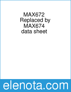 Maxim MAX672 datasheet