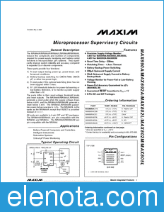 Maxim MAX690A/MAX692A datasheet