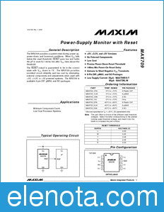 Maxim MAX709L datasheet