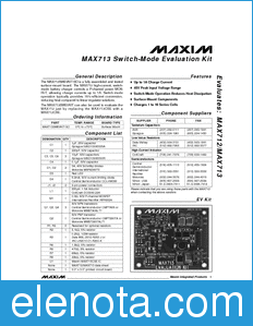 Maxim MAX713SWEVKIT datasheet