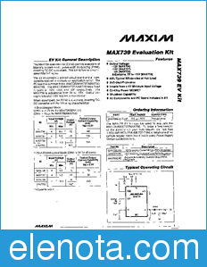 Maxim MAX739EVKIT datasheet