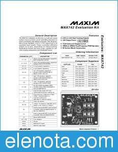 Maxim MAX742EVKIT datasheet