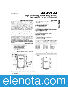 Maxim MAX746 datasheet