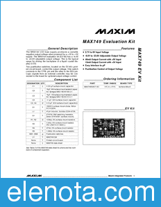 Maxim MAX749EVKIT datasheet