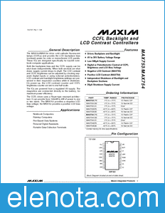 Maxim MAX753 datasheet