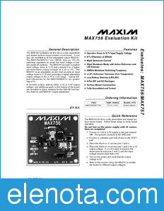 Maxim MAX756EVKIT datasheet