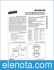 Maxim MAX756 datasheet