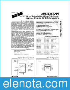 Maxim MAX761 datasheet