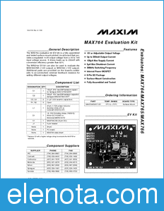 Maxim MAX764EVKIT datasheet