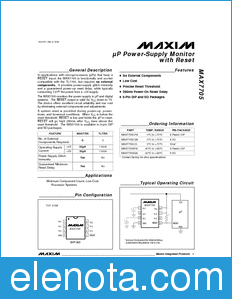 Maxim MAX7705 datasheet
