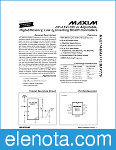 Maxim MAX774 datasheet