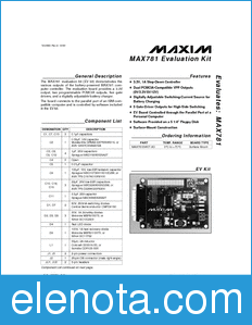Maxim MAX781EVKIT datasheet