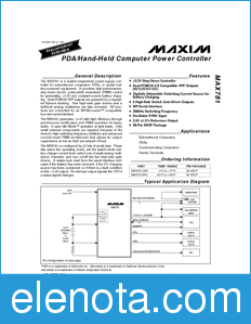 Maxim MAX781 datasheet