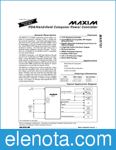 Maxim MAX781 datasheet