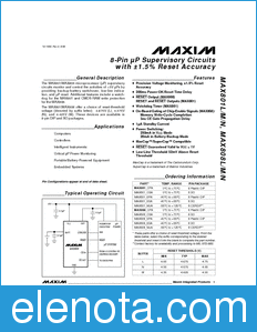 Maxim MAX801L datasheet