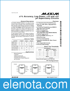 Maxim MAX814 datasheet