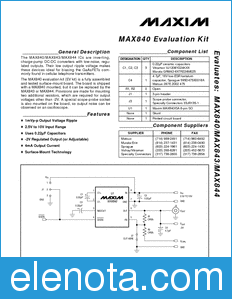 Maxim MAX840 datasheet