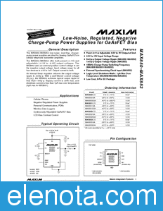 Maxim MAX850 datasheet