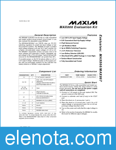 Maxim MAX866EVKIT datasheet