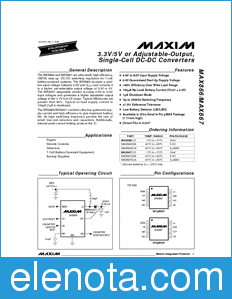 Maxim MAX866 datasheet