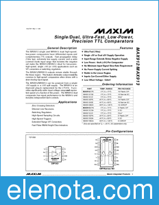 Maxim MAX912 datasheet