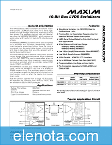 MAXIM - Dallas Semiconductor MAX9205 datasheet