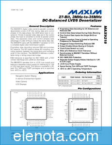 MAXIM - Dallas Semiconductor MAX9218 datasheet
