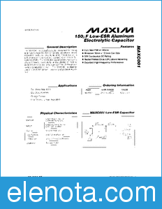 Maxim MAXC001 datasheet