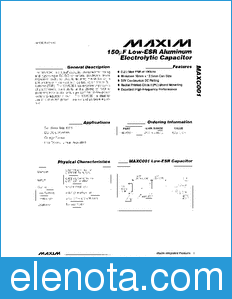 Maxim MAXC001 datasheet