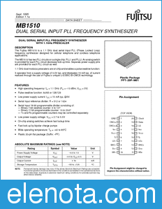 Fujitsu MB1510 datasheet