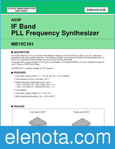 Fujitsu MB15C101 datasheet