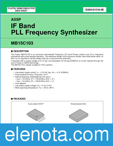 Fujitsu MB15C103 datasheet