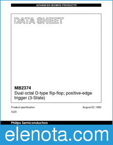 Philips MB2374 datasheet