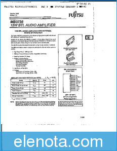 Fujitsu MB3736 datasheet