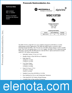 Freescale MBC13720 datasheet