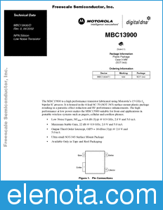 Freescale MBC13900 datasheet