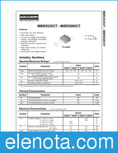 Fairchild MBR2535CT datasheet