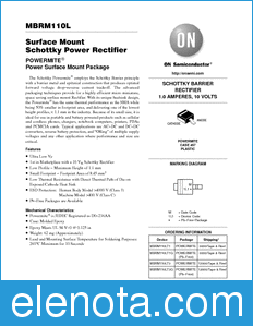 ON Semiconductor MBRM110L datasheet