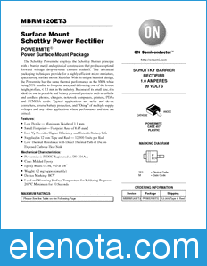 ON Semiconductor MBRM120ET3 datasheet