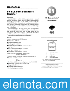 ON Semiconductor MC100E241 datasheet