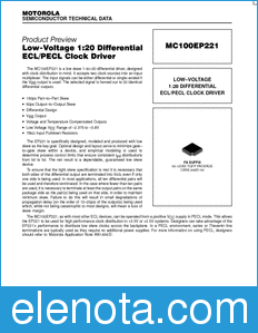Motorola MC100EP221 datasheet