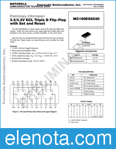 Freescale MC100ES6030 datasheet