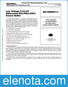 Freescale MC100ES6111 datasheet