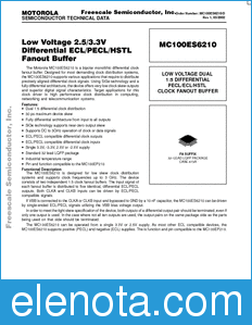 Freescale MC100ES6210 datasheet
