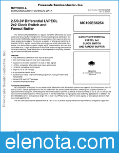 Freescale MC100ES6254 datasheet