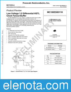 Freescale MC100ES8011H datasheet